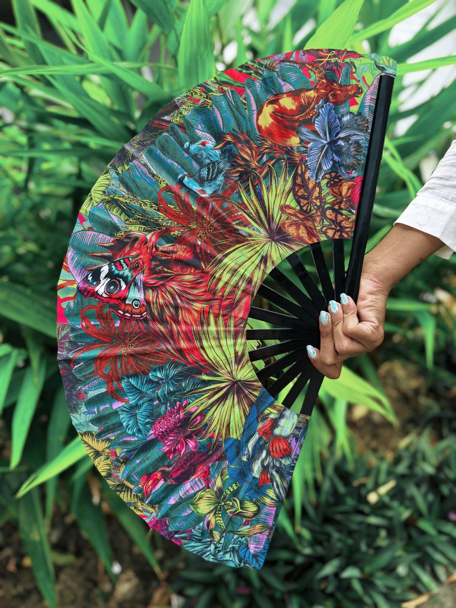 darylferil's tweet photo. My new Sugarlandia Fan, a vibrant piece from my ongoing Sugarlandia collection, inspired by the rich flora and fauna of the Negros Island Region.

Available in limited quantities only.

https://t.co/biG4ekTq0P https://t.co/htDmOfb3LP