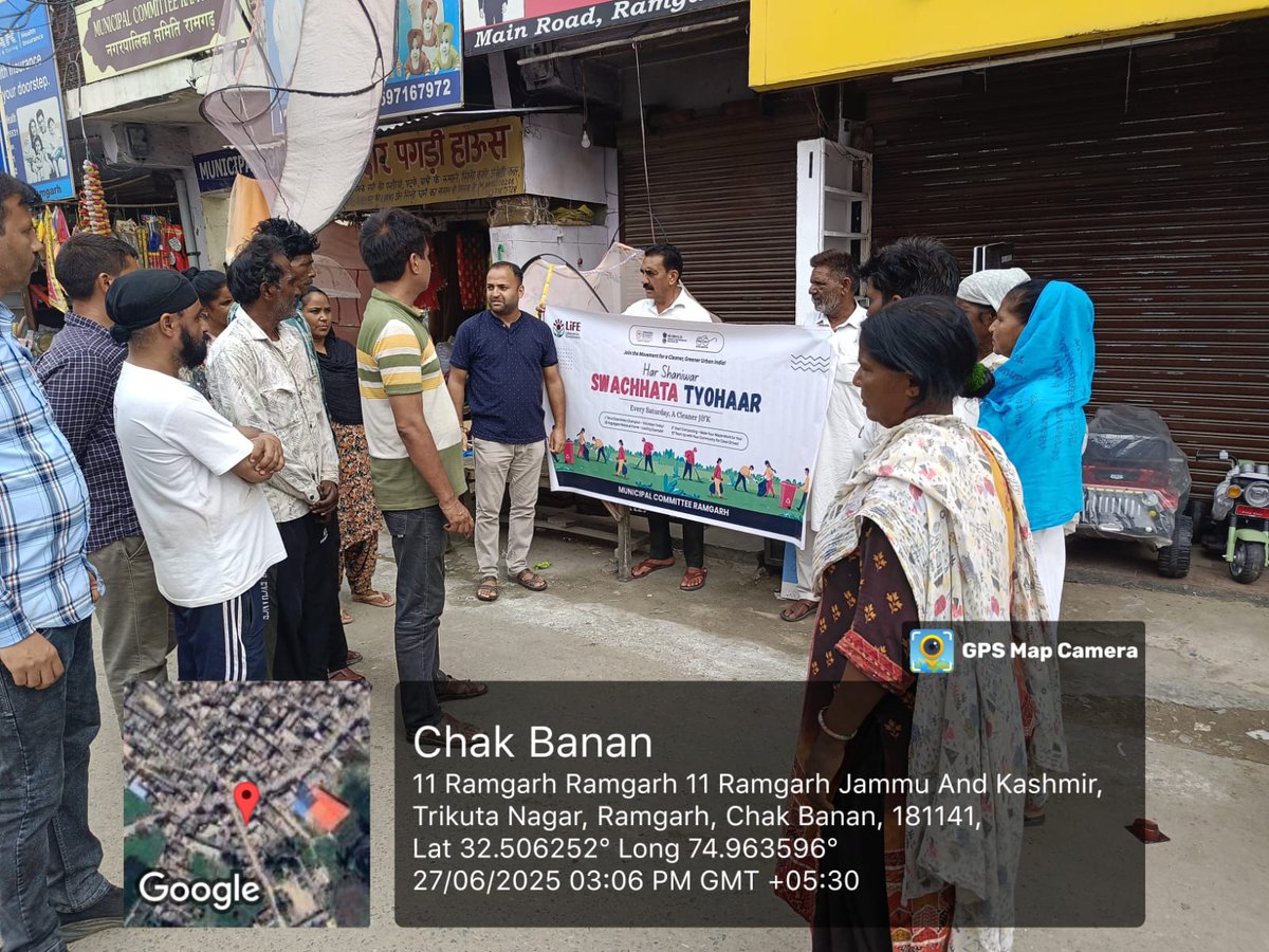 Swachh Ramgarh (@swachhramgarh) on Twitter photo Under campaign 'Har Shaniwar Swachhta Tyohaar' MC Ramgarh organized a workshop for awareness about the objectives and components of the Swachh Bharat Mission(SBM) on 27-6-2025..
<a href="/SwachhJk/">Swachh J&K</a>
<a href="/JKHUDD1/">J&K Housing & Urban Development Department</a>
<a href="/MoHUA_India/">Ministry of Housing and Urban Affairs</a>
<a href="/JammuUlb/">Urban Local Bodies, Jammu</a>
<a href="/OfficeOfLGJandK/">Office of LG J&K</a>
<a href="/dcsambaoffice/">Deputy Commissioner Samba</a>
<a href="/SwachhBharatGov/">Swachh Bharat Urban</a> Under campaign 'Har Shaniwar Swachhta Tyohaar' MC Ramgarh organized a workshop for awareness about the objectives and components of the Swachh Bharat Mission(SBM) on 27-6-2025..
<a href="/SwachhJk/">Swachh J&K</a>
<a href="/JKHUDD1/">J&K Housing & Urban Development Department</a>
<a href="/MoHUA_India/">Ministry of Housing and Urban Affairs</a>
<a href="/JammuUlb/">Urban Local Bodies, Jammu</a>
<a href="/OfficeOfLGJandK/">Office of LG J&K</a>
<a href="/dcsambaoffice/">Deputy Commissioner Samba</a>
<a href="/SwachhBharatGov/">Swachh Bharat Urban</a>