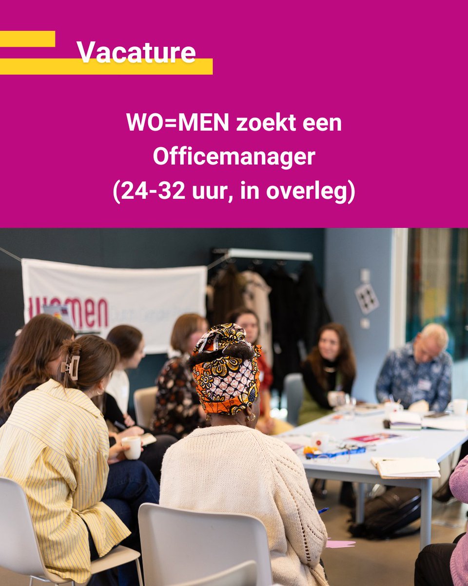 genderplatform's tweet image. 📢VACATURE: Vanaf september zoekt WO=MEN een nieuwe Officemanager voor ongeveer 24 tot 32 uur (in overleg). Ben jij een denker én doener? Solliciteer dan snel via deze link: bit.ly/4lccv9f
