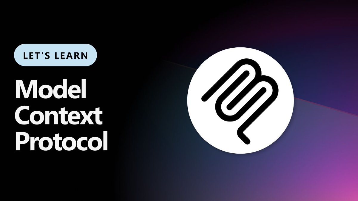MsftTechNews's tweet photo. MCP is changing how AI connects to the real world.
If you're new to it — join our live "Let’s Learn - MCP" workshops starting July 9.

Join us and we’ll help you build your first MCP server → https://t.co/CktNUJVbuD 🧠👩‍💻

#AIlearning #MCP #MicrosoftEvents https://t.co/wZjKGzgPmw