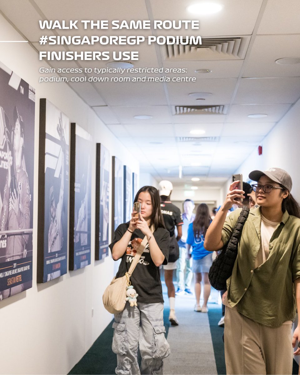 Step into the world of #F1 at the F1NIGHTRACE: ALL ACCESS exhibit! 

📆 Duration: 6 July – 3 August (Open on Saturdays and Sundays only) 
⏰ 8 sessions daily, limited capacity  
📍 F1 Pit Building 
🔗 Find out more: singaporegp.sg/en/revupsg/