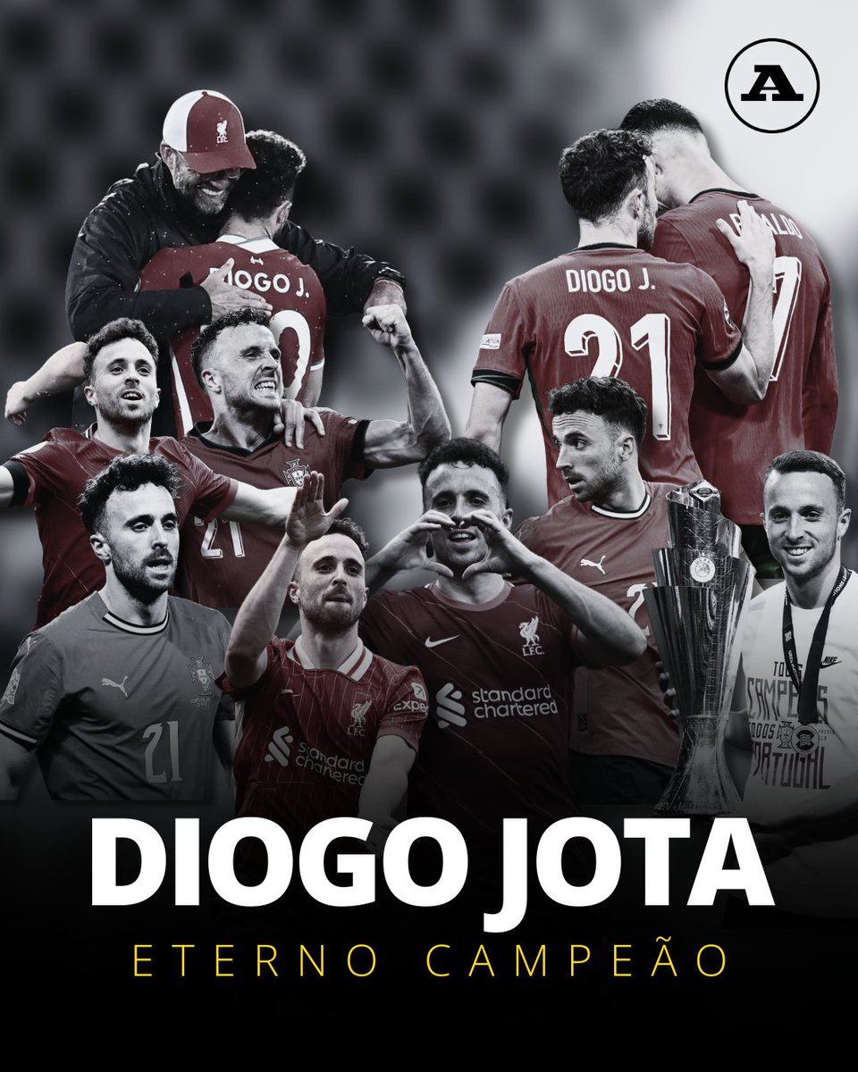 Hoje, o futebol português e mundial despede-se de um dos seus maiores talentos e de um homem bom, o nosso Diogo Jota.

A morte do Diogo é injusta, mas ele é eterno. Foi herói em campo e continuará a sê-lo no coração de quem o viu, aplaudiu e conheceu.

Até sempre, eterno campeão