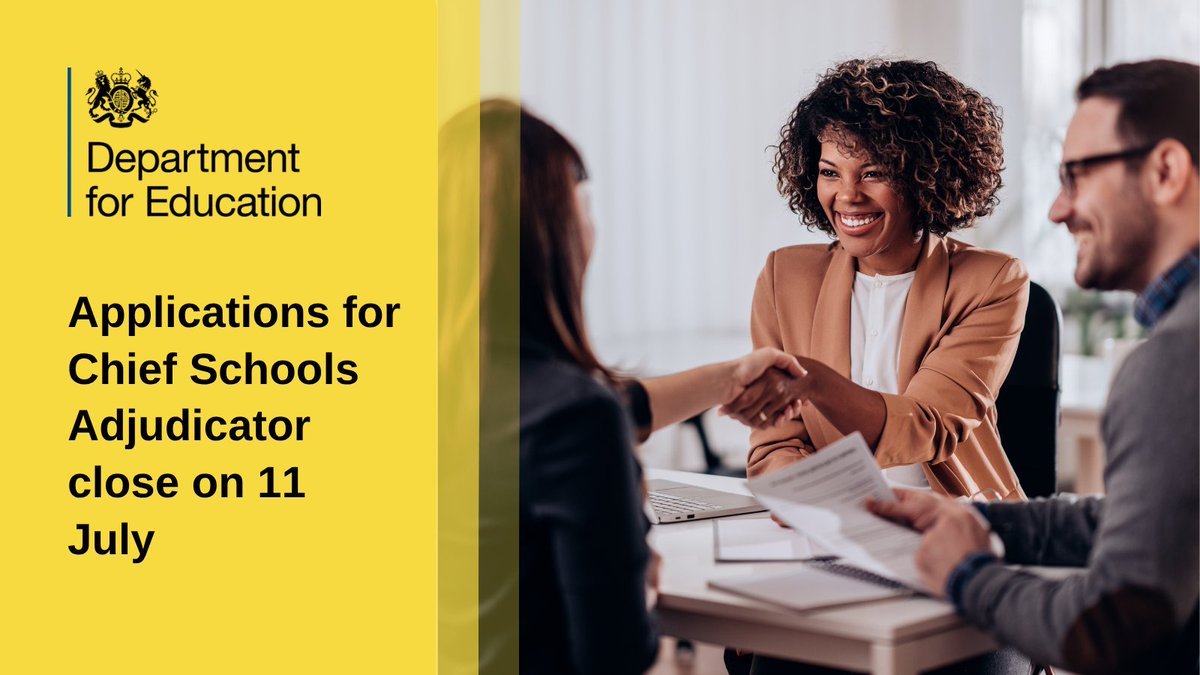 We are looking for an exceptional leader to serve as Chief Schools Adjudicator. This part-time, paid, high-profile role offers a unique opportunity to make a meaningful impact while diversifying your current professional portfolio. Apply now: bit.ly/OSA-25