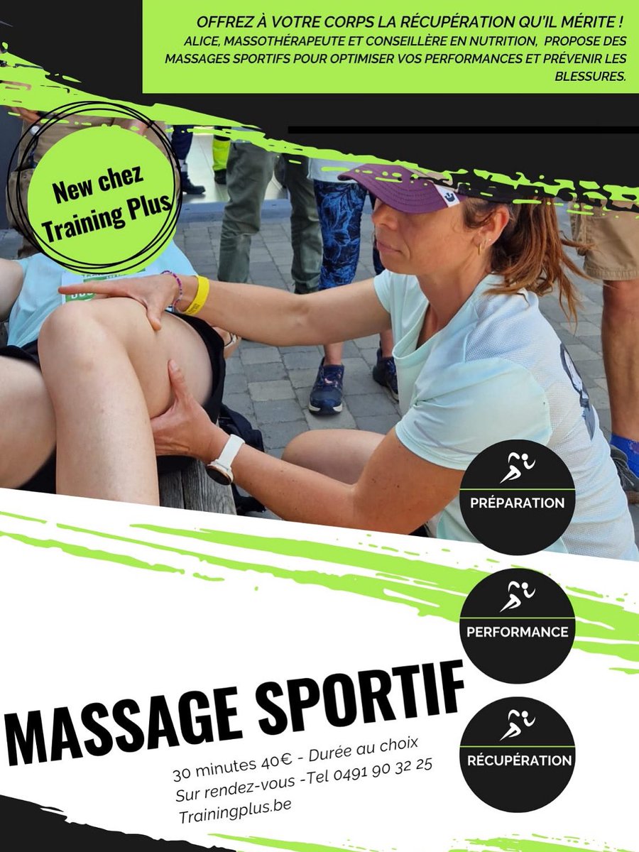 CharlesDewolf's tweet photo. NOUVEAU SERVICE TRAININGPLUS
Optimisez votre bien-être et vos performances avec nos massages sportifs! Que vous soyez athlète de haut niveau, passionné de sport ou simplement en quête de récupération physique, nos massages sportifs sont conçus pour vous offrir un soin adapté https://t.co/nzeHkSHloy