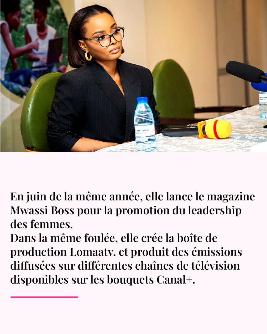 BellissimaRDC's tweet photo. @sacreeprodiges – Une voix, une vision, une vocation.

À seulement 18 ans, elle devient l’une des plus jeunes présentatrices du JT en RDC.
Depuis, elle n’a cessé de marquer les médias congolais par son audace, sa rigueur et sa passion pour l’information.

Bellissima célèbre cette femme d’impact.