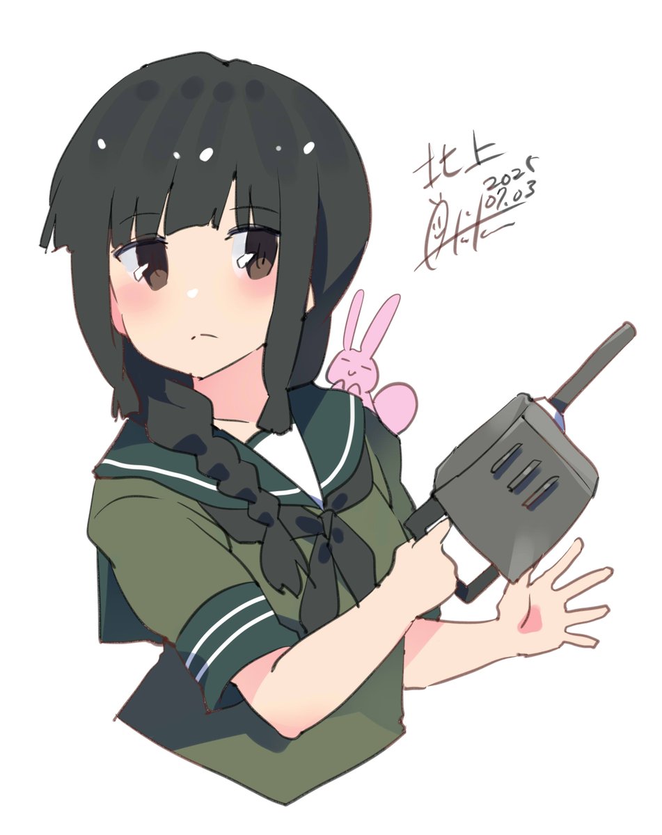 北上(艦これ) 「北上『大井っち、いっくよー!』 #艦これ #北上 #艦これ版深夜の真剣お絵描き6」|あき缶@inicaのイラスト
