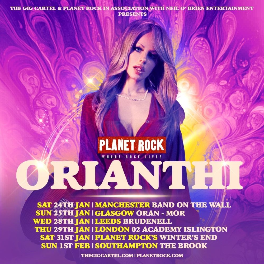 Orianthi announces january 2026 UK Tour

Following the release of her new album Some Kind of Feeling, critically acclaimed guitarist and singer orianthi is pleased to announce her January 2026 UK Tour.

Details, dates, tickets - tinyurl.com/25l8xmxn

#orianthi