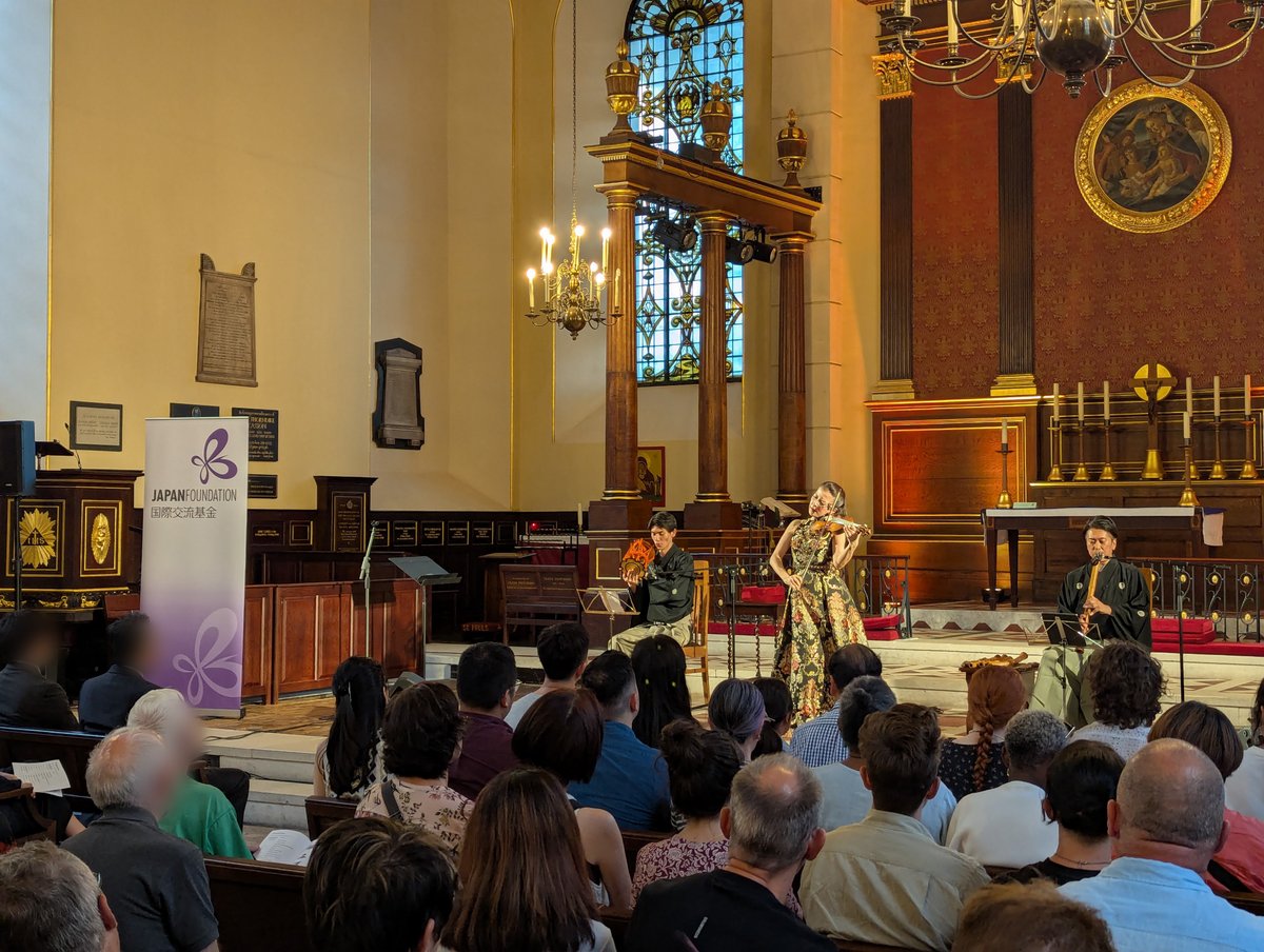 Japan Foundation UK (@jpflondon) on Twitter photo We hope you enjoyed yesterday's stunning performance by KAWAI Ikuko and HIBIKI duo!
Thank you to everyone who attended or made this event possible - special thanks to <a href="/actorschurch/">The Actors’ Church</a>.
Ms KAWAI is performing in Budapest tomorrow! We hope you enjoyed yesterday's stunning performance by KAWAI Ikuko and HIBIKI duo!
Thank you to everyone who attended or made this event possible - special thanks to <a href="/actorschurch/">The Actors’ Church</a>.
Ms KAWAI is performing in Budapest tomorrow!