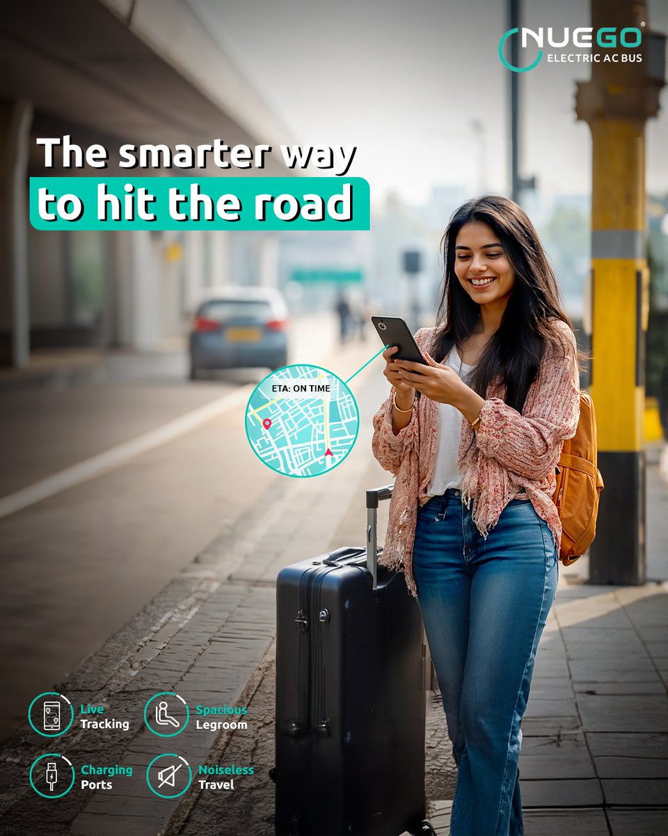 No stress, no last-minute rush. Just SMART travel today.

Use Code: TRIP for an exclusive 10% discount.

Follow <a href="/nuegoindia/">NueGo</a> and download the NueGo app to book your tickets now (Link in bio).

[#NueGo #NueGoIndia #EcoFriendly #SustainableTravel #SmartTravel #SmartTravelwithNueGo