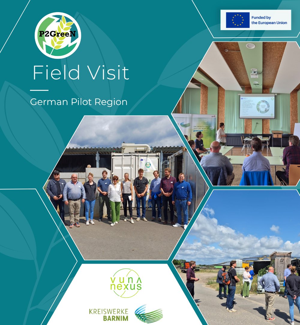 🔍 On Wednesday, June 25th, our project partners at Kreiswerke Barnim GmbH hosted the second field visit to their urine treatment facility in Eberswalde, Germany — a key site within P2GreeN’s German pilot region.

#P2GreeN