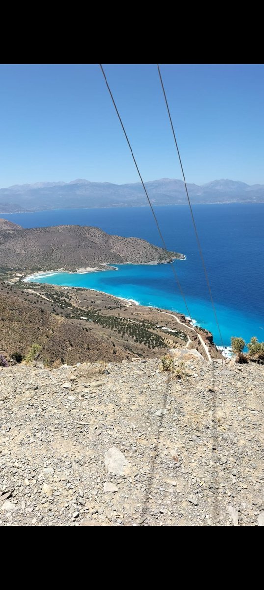 WC1Robert's tweet image. Them colours, looking down on Tholas beach. 😄😎