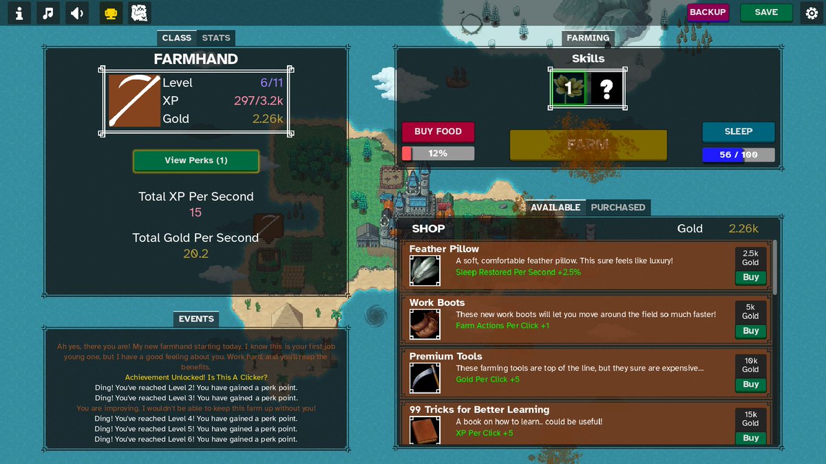 itchio's tweet photo. High Fantasy Idle Demo: Embark on a journey of fantasy and mystery in High Fantasy Idle, an idle RPG that showcases unique class-based gameplay. 

https://t.co/kZsGY9bsCn https://t.co/Es4UQ1LfPY