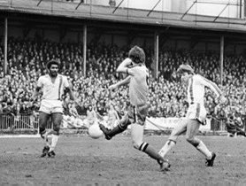 Two former Hatters legends, Alan West and Ricky Hill who both went on to play for the Canaries, with Alan West as a player manager for Hitchin.