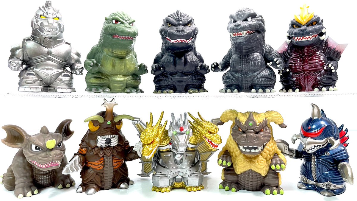 ゴジラ ソフビパペットマスコット 3『1BOX 開封』GODZILLA SOFVI