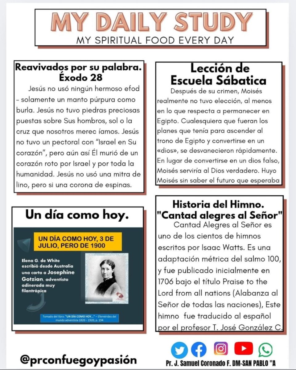 Mi diario estudio.      Mi alimento espiritual de cada día.!!!