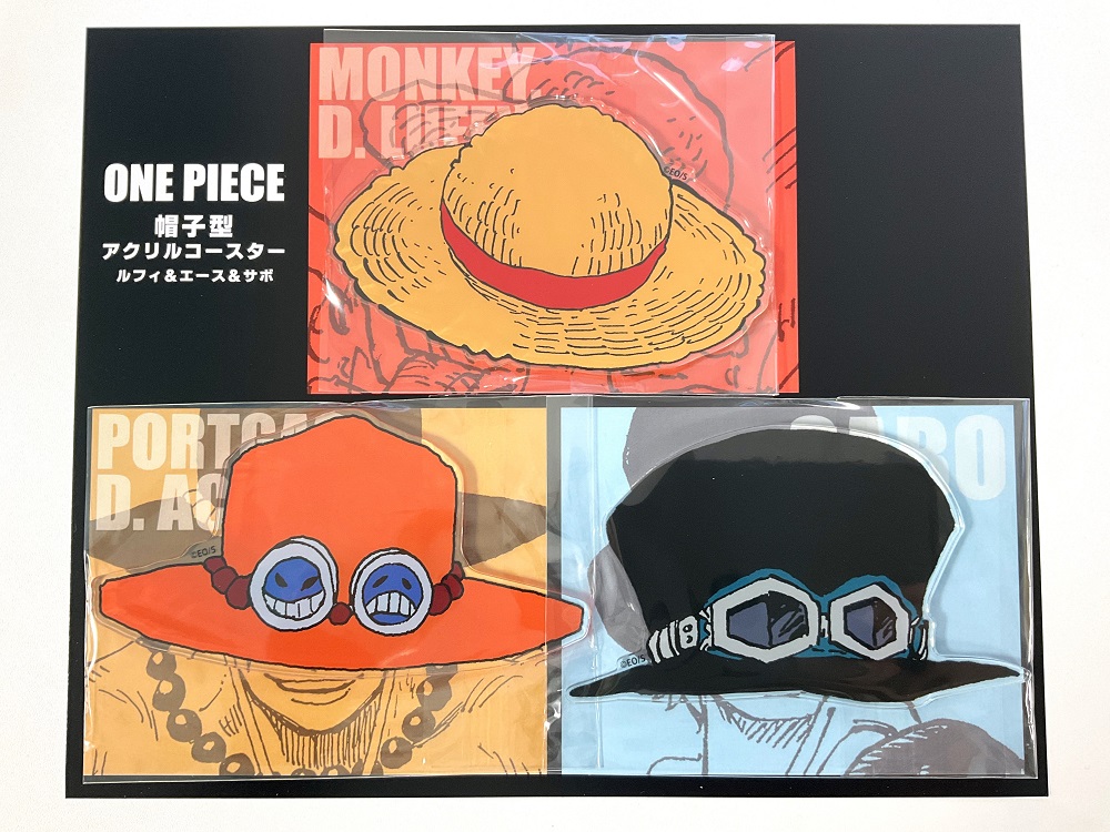 ワンピース one piece 麦わら帽子 額装 アクリルピンズ ルフィ