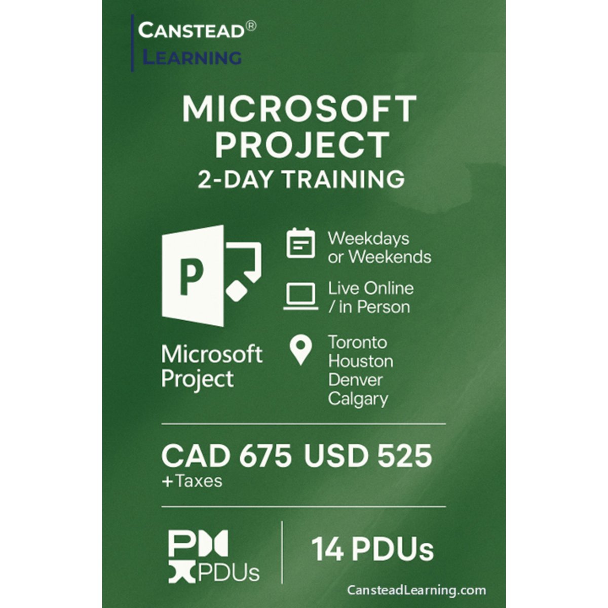 CansteadInc's tweet image. 🚨 Master Microsoft Project in just 2 days!  

🎓 Earn 14 PMI PDUs  
💻 Live instructor-led (virtual + hybrid)  
📍 Toronto, Vancouver, Houston &amp;amp; more  
🗓️ Weekday &amp;amp; weekend options  

Secure your seat → cansteadlearning.com/courses-1/mspr…  

#MicrosoftProject #ProjectTraining #PMIPDUs