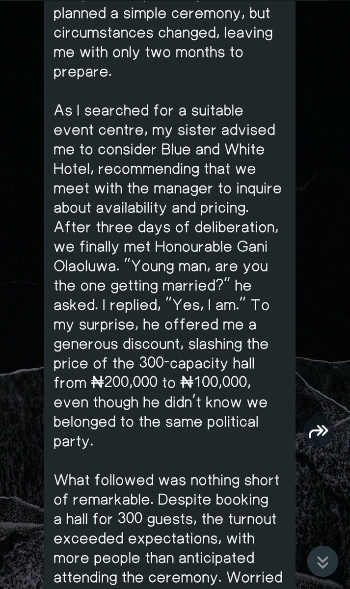 AsejereYV's tweet photo. An act of kindness that changed my wedding day - A man testifies to Aare Asejere kindness.

👇

#AsejereYV https://t.co/u02hfhgjdc
