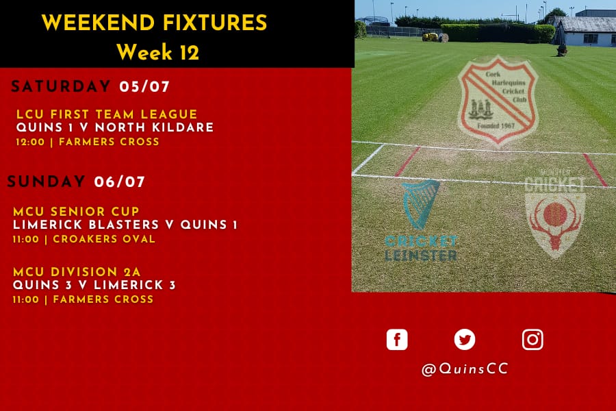 The 1s have a double weekend. They host North Kildare  on Saturday, in the LCU league, and start their  MCU Senior Cup journey vs. cup debutantes Limerick Blasters on Sunday. 
 3s host Limerick 3s on Sunday.

Good luck to all teams