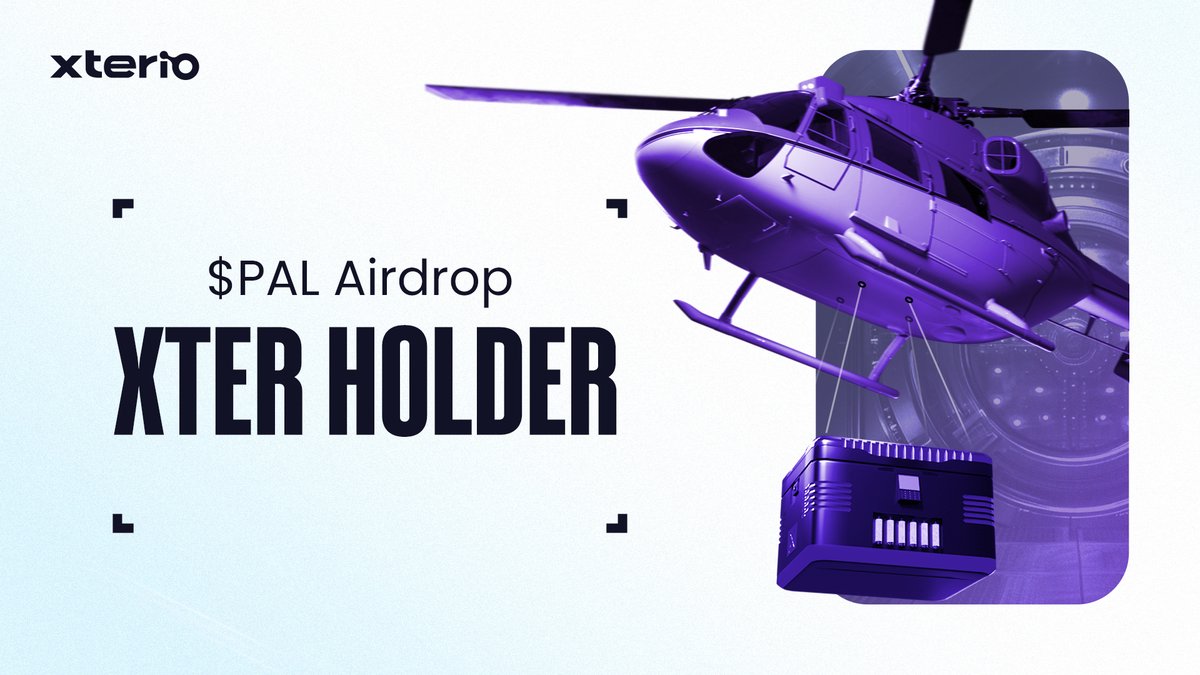 XterioGames's tweet photo. ONE Token, Infinite rewards. ♾️

$XTER is your key to the entire ecosystem. It all starts with the $PAL airdrop.

Airdrop rules below. 🧵👇