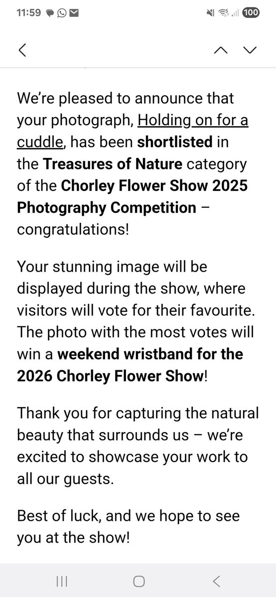 paulgray74's tweet image. If you go to chorley flower show this year please give me a vote 🫶