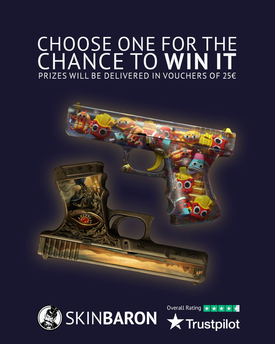 SkinBaronPL (@skinbaronpl) on Twitter photo GIVEAWAY! 😲🔥
Co trzeba zrobić, by wziąć udział:
✅Napisz, na jaki skin byś wykorzystał voucher SkinBaron
✅Obserwuj <a href="/SkinBaronPL/">SkinBaronPL</a>
✅Podaj dalej
Giveaway trwa do 18.07! 🍀
Regulamin: skinbaron.de/en/promotiontos
#CS2giveaway GIVEAWAY! 😲🔥
Co trzeba zrobić, by wziąć udział:
✅Napisz, na jaki skin byś wykorzystał voucher SkinBaron
✅Obserwuj <a href="/SkinBaronPL/">SkinBaronPL</a>
✅Podaj dalej
Giveaway trwa do 18.07! 🍀
Regulamin: skinbaron.de/en/promotiontos
#CS2giveaway