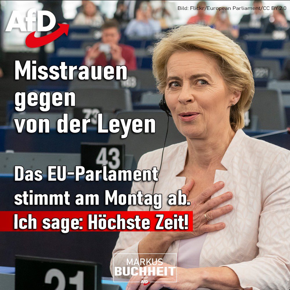 Ein Misstrauensantrag gegen Ursula von der Leyen – endlich kommt Bewegung ins Europaparlament. Die Kritik an ihrem autoritären Führungsstil, ihrem intransparenten Corona-Krisenmanagement und ihrer ideologischen Agenda ist mehr als berechtigt. Auch wenn der Antrag wohl keine