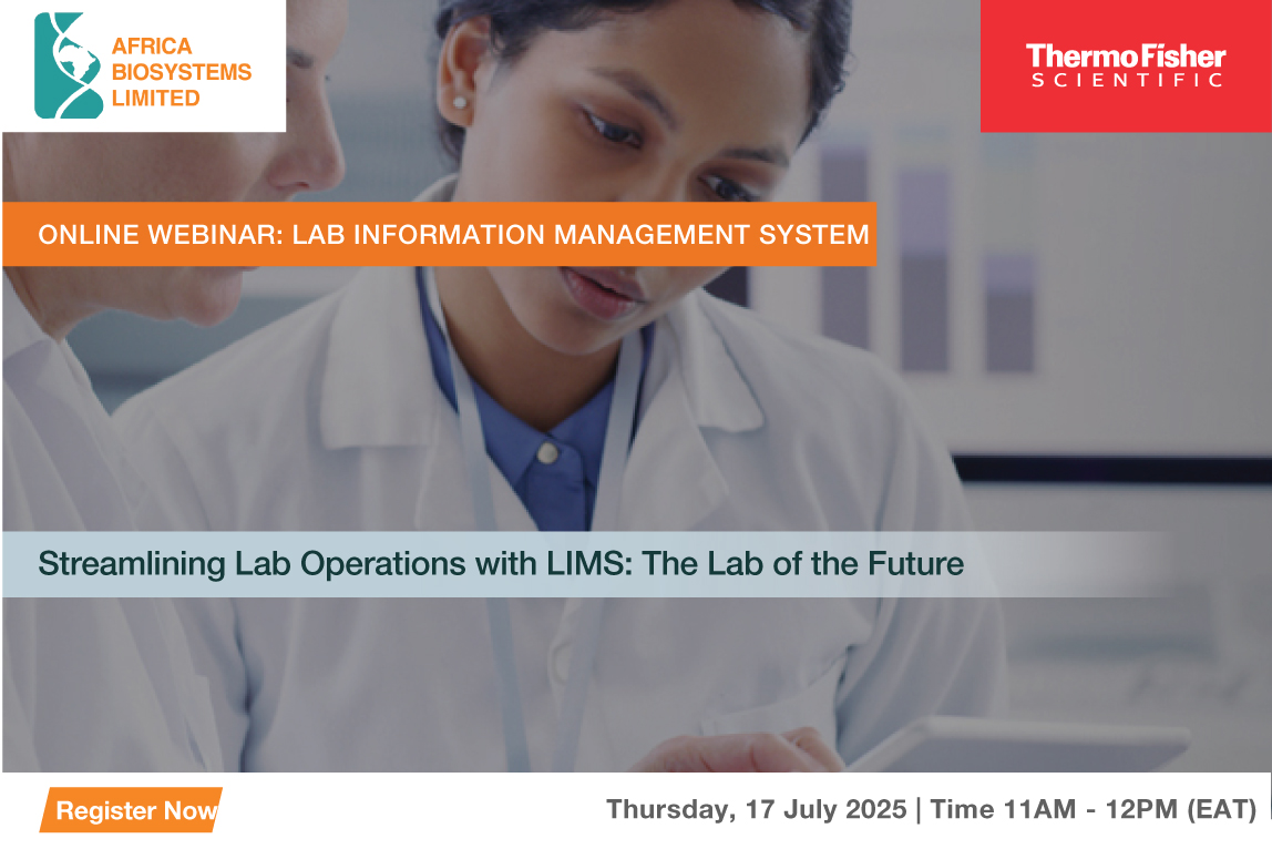 Africabiosystem's tweet image. 🚨 FREE WEBINAR: Learn how #LIMS is shaping the #LabOfTheFuture!

📅 Thursday, 17 July 2025 🕒 11 AM - 12 PM (EAT)
🎤 Speakers from #AfricaBiosystems &amp;amp; #ThermoFisher
🔗 Register: events.teams.microsoft.com/event/634c0ca3…

#DigitalLab #LifeSciences #LabTech #WebinarAlert