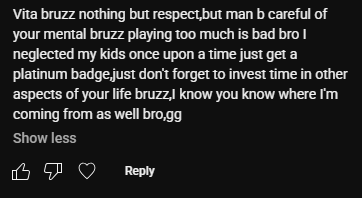 Wise words from this short commenter