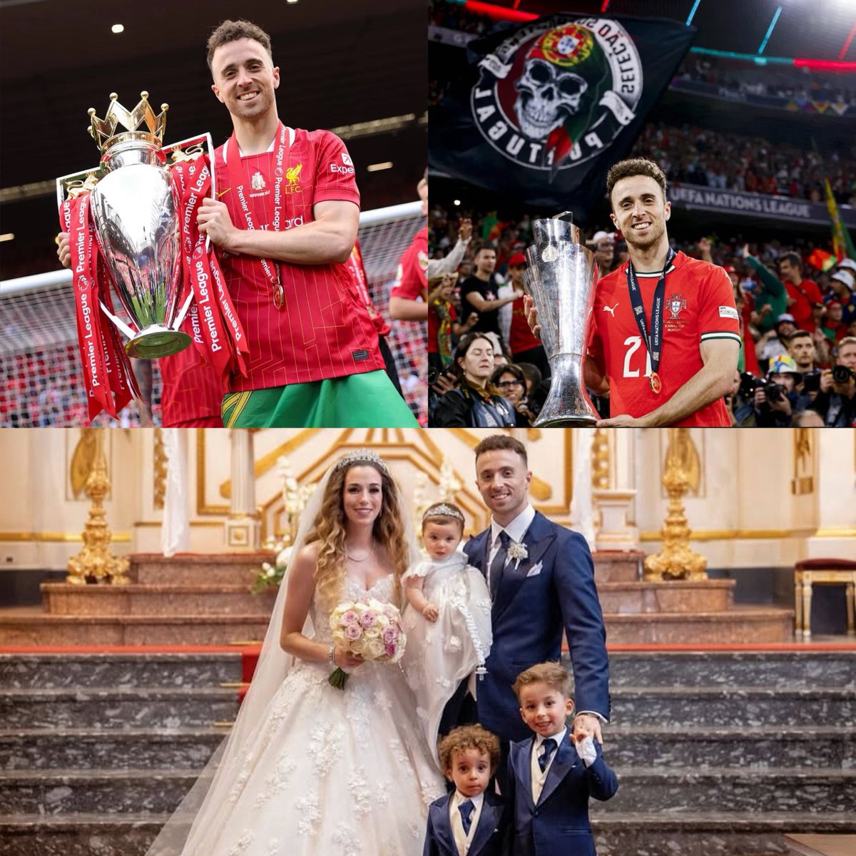 Ganas la Premier, Ganas la Nations League con tu selección, te casas con la madre de tus hijos y a la siguiente semana morís, así de injusta puede llegar a ser la vida.

Hay que valorar cada instante de nuestra vida, estar con esas personas que tanto amas y vivir el presente. 🥺