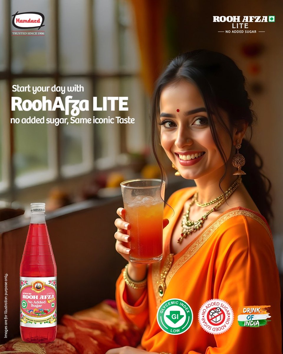 HamdardFoods's tweet image. Long day of work? Cool down with the
refreshing taste of RoohAfza LITE. No added sugar, only
pure refreshment for your long summer days.

#RoohAfzaLITE #NoAddedSugar #SummerWithRoohAfzaLite #IconicTasteLITE #HamdardRoohAfzaLite