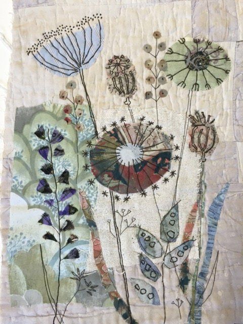 Mandy Pattullo, UK surface pattern and textile designer known for her collage techniques #WomensArt