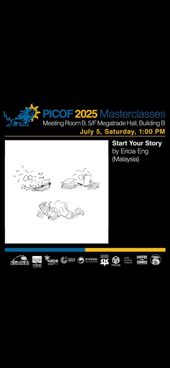I’m so excited to be at PICOF this year again! I’ll be launching my book Fried Rice under my Philippine publisher and teaching another masterclass on story 🤗

Buy your festival passes here: ticket2me.net/Komiket