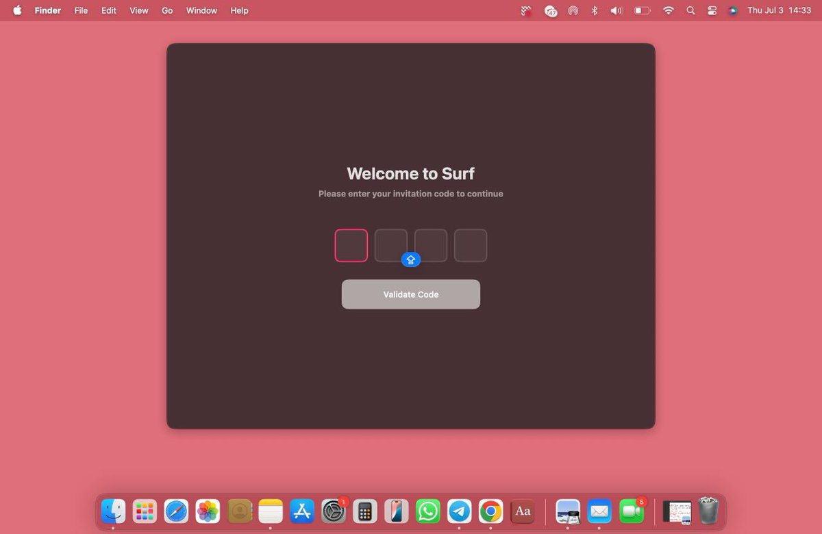 X Ξ N A 🦋 (@xenanfts) on Twitter photo I just downloaded the <a href="/Surf_Copilot/">Surf</a> app on my Mac, but I ran into an unexpected code issue. I was really excited. Oh well, I am sure I will find the code somehow.
As you know, Surf Pilot was added to <a href="/KaitoAI/">Kaito AI 🌊</a> a few days ago, and we have plenty of time ahead to create content. So I just downloaded the <a href="/Surf_Copilot/">Surf</a> app on my Mac, but I ran into an unexpected code issue. I was really excited. Oh well, I am sure I will find the code somehow.
As you know, Surf Pilot was added to <a href="/KaitoAI/">Kaito AI 🌊</a> a few days ago, and we have plenty of time ahead to create content. So