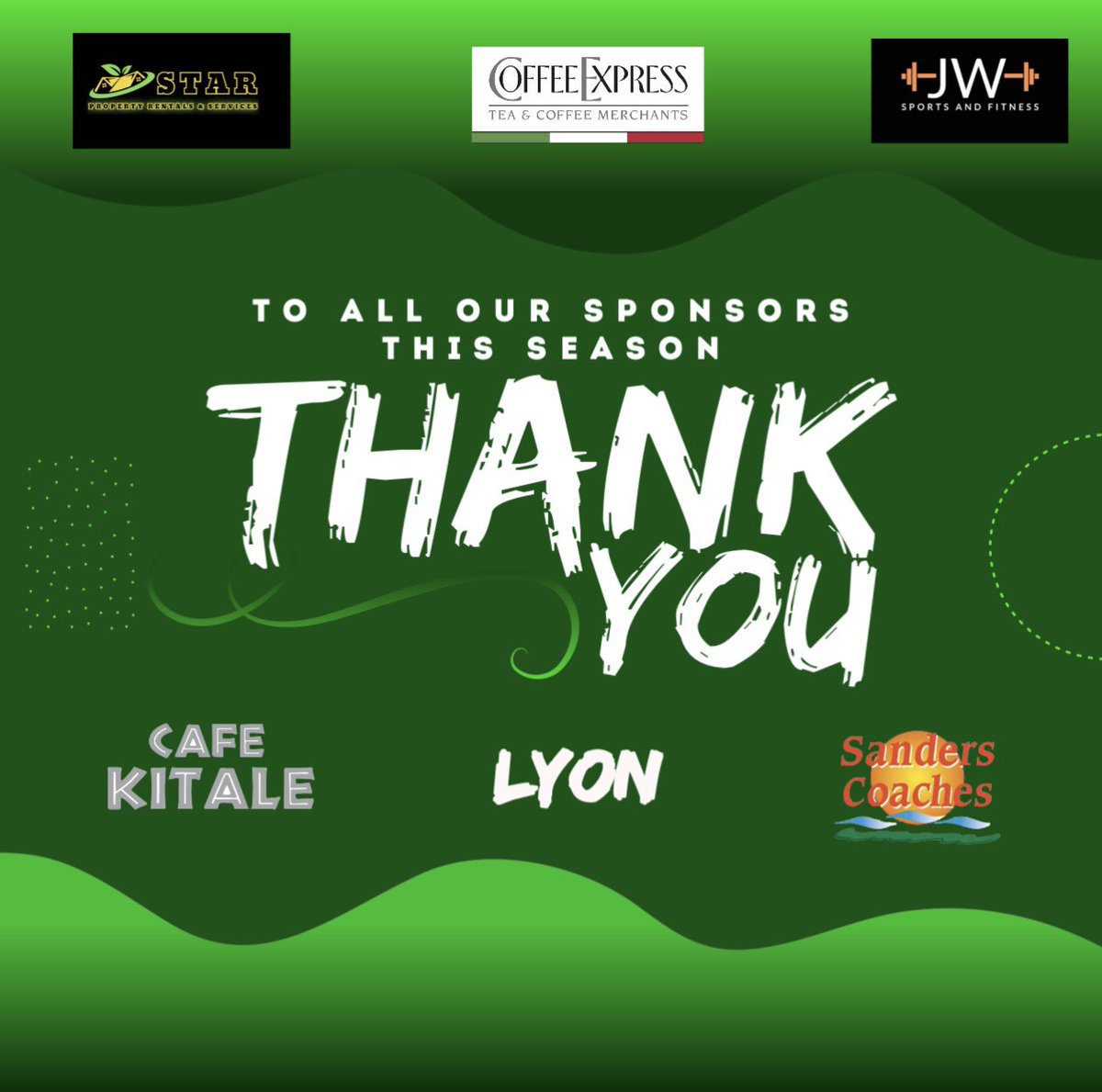 THANK YOU!! 
As we start to plan for next season. We want to say a massive thank you to all our sponsors from last season, from new kits to player sponsors you’ve all played a vital role in us growing as a team!! It truly means a lot, thank you for being part of this journey #UTO