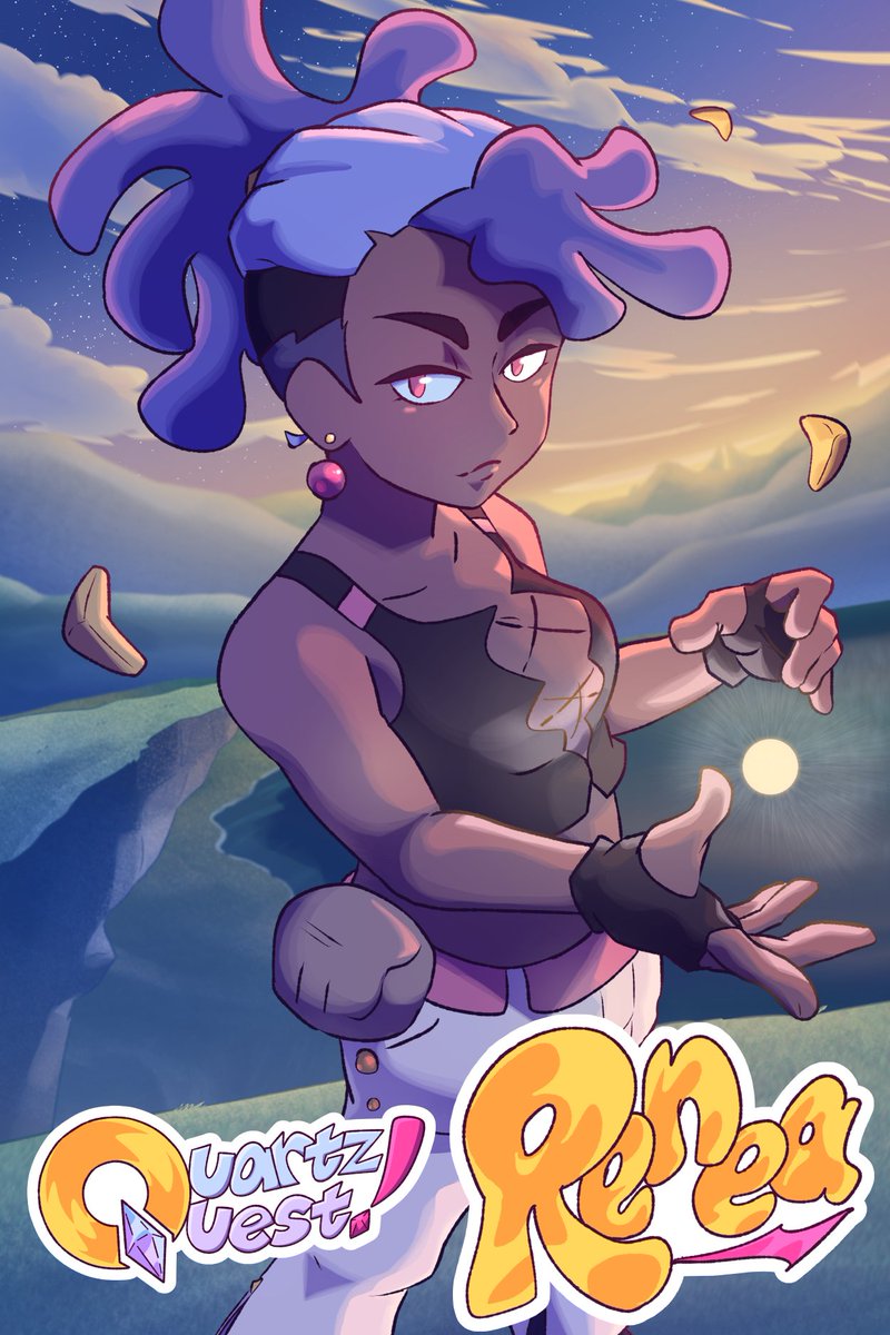 quartz_quest's tweet image. Take a look at the character poster for Renea, the mysterious adventurer that Lyra and Snobelly meet on Bevine Island. Keep an eye out for Quartz Quest ep 3 releasing July 25th!
#indieanimation