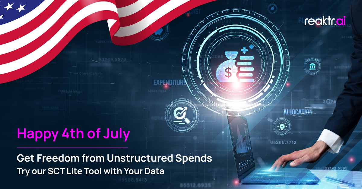 ReaktrAI's tweet photo. This #4thofJuly, emphasize your network infrastructure's #freedom from vendor contracts and unpredictable costs to take control of your IT spends. Wishing #UnitedStates a day full of joy &amp; celebration.
https://t.co/IL5Vjtj1lb

#telecom #networks #ITcost #CIO #CFO #SCT #Reaktrai https://t.co/qRLbPZQ2U8