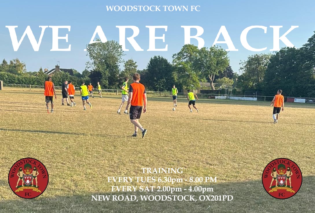 WE ARE BACK.
After a successful Tuesday training we have another this Saturday, 2pm at New Road, Woodstock, OX201PD