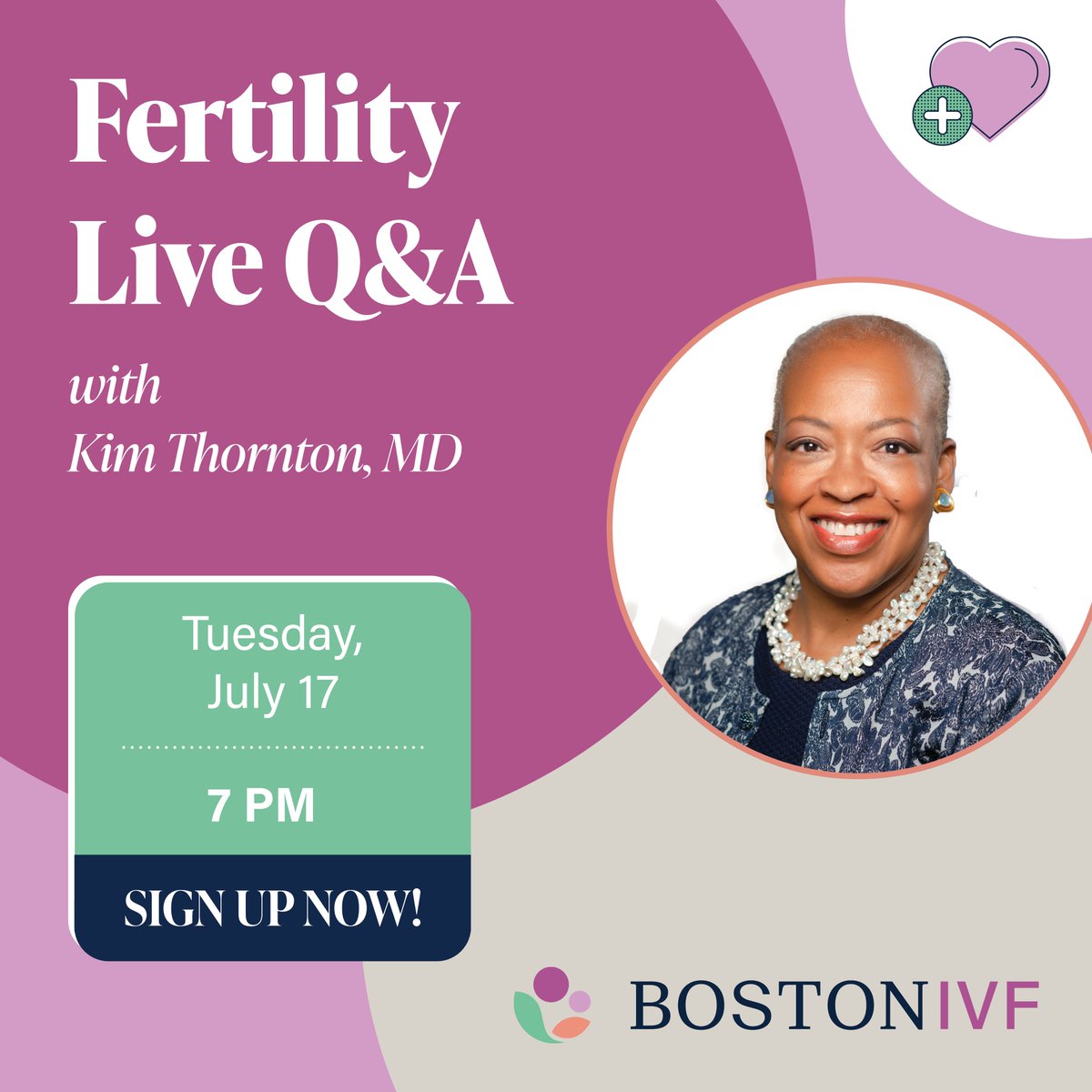 📅 Join us Thursday, July 17th at 12 PM for a Fertility Live Q&amp;A with fertility doctor Kim Thornton, MD!

Ask your fertility questions, get answers! 🌟

Save your spot today at: