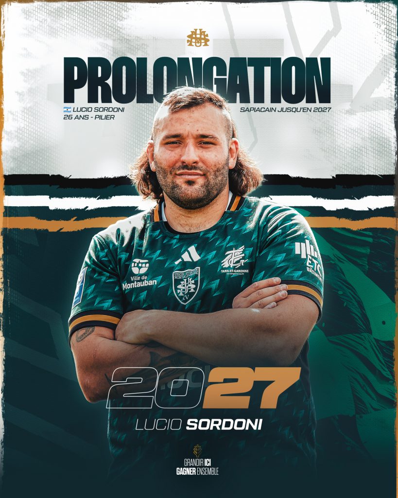 𝐏𝐑𝐎𝐋𝐎𝐍𝐆𝐀𝐓𝐈𝐎𝐍𝐒 🔥

Après les prolongations annoncées en cours de saison, 2 joueurs seront  présent en Vert &amp; Noir en Top 14 la saison prochaine!

𝑴𝒂𝒙𝒊𝒎𝒆 𝑴𝑨𝑻𝑯𝒀 2026 🪖
𝑳𝒖𝒄𝒊𝒐 𝑺𝑶𝑹𝑫𝑶𝑵𝑰 2027 🧉

💪💪💪

#Effectif2526 #AllezSapiac