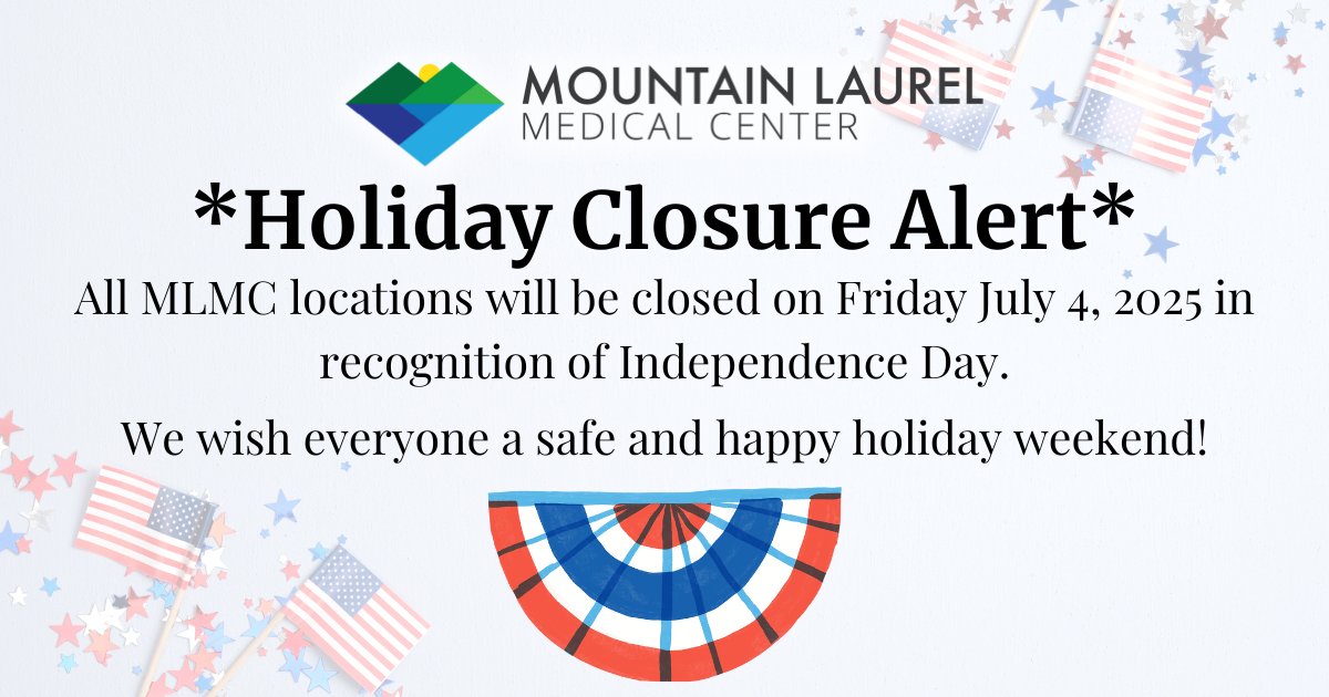 mlmc06's tweet image. All MLMC locations will be closed on Friday July 4, 2025 in recognition of Independence Day.
We wish everyone a safe and happy holiday weekend!