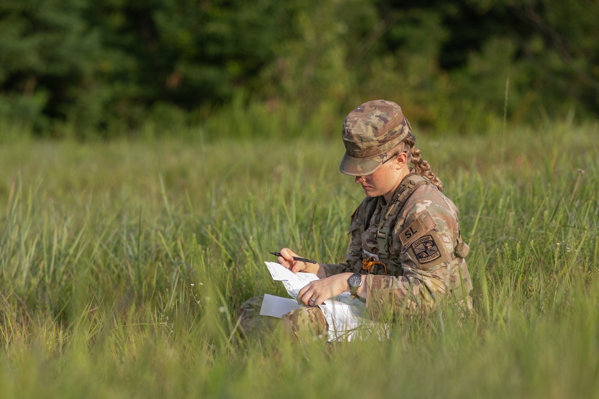 1Arotc's tweet image. Got lost?
Cadets of third regiment have you covered. With only a compass, a map, and a little math these cadets are challenged to find their markers in just 3 hours!
#landnav #mathskills #ArmyROTC