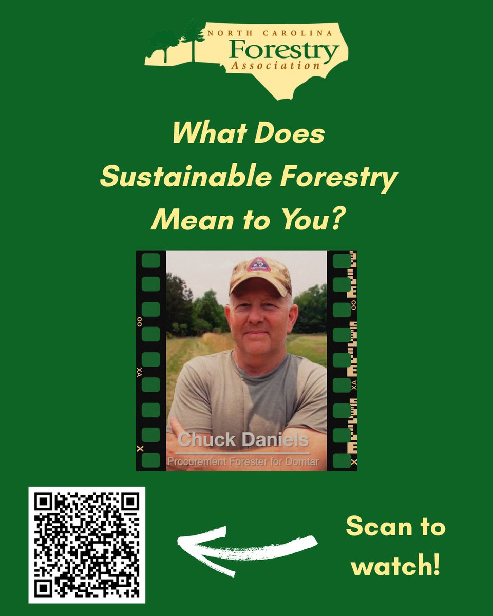 NCForestryAssoc's tweet image. What does sustainable forestry mean to you?

Chuck Daniels, a procurement forester for @DomtarEveryday and an NCFA board member, answers this question from a landowner&apos;s perspective.

Check it out!

bit.ly/40iv3Mj

#tbt #ncforestry #sustainableforestry