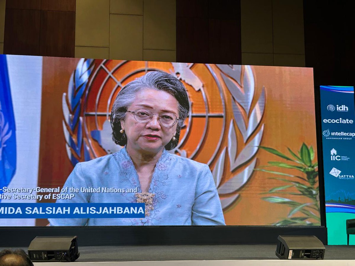 UNRC #India <a href="/ShombiSharp/">Shombi Sharp</a>, Government of #Telangana Special Chief Secretary Jayesh Ranjan &amp; Under-Secretary-General of the <a href="/UN/">United Nations</a>  &amp; <a href="/UNESCAP/">United Nations ESCAP</a> Executive Secretary <a href="/UN_Armida/">Armida Alisjahbana</a> called for efforts to identify &amp; scale up inclusive businesses at the Impact Harvest Forum 2025 in #Hyderabad