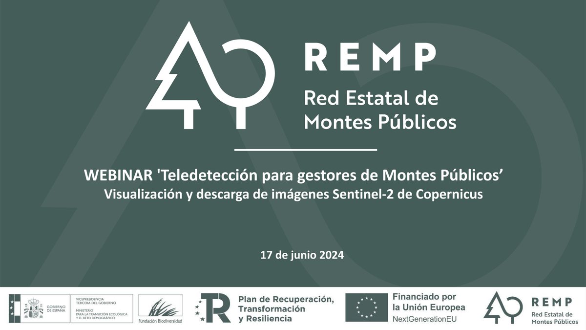 📢 ¡Compartimos nuestros webinarios formativos!

🎥 Arrancamos con: “Uso de imágenes satelitales SENTINEL-2 para analizar vegetación afectada por incendios”, por Celso Coco Megía.

📺: youtu.be/GAVYTKSpCrA

<a href="/FBiodiversidad/">Fundación Biodiversidad</a> <a href="/eforestal/">educación forestal</a> 

#ProyectosPRTR #PlanDeRecuperación