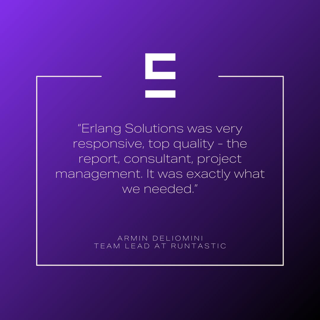 ErlangSolutions's tweet image. Our work highlights our innovative approaches, dedication, and the impactful results we've achieved for our clients including:
📺 TV4
👟 adidas Runtastic
🌐 Aeternity Foundation
📧 Kivra
We tackled a diverse range of challenges and delivered exceptional outcomes. These…