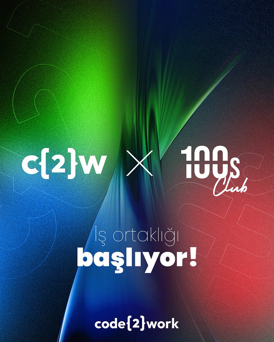code2work's tweet image. Code2Work x 100sClub iş ortaklığı başlıyor!

Genç istihdamına odaklanan bu güç birliğiyle, artık Code2Work’lüler sadece öğrenmekle kalmıyor, 100sClub çatısı altındaki firmalara açılan kapıdan da geçebiliyor.

Teknolojiyi öğren, sektöre bağlan, kendi yolunu çiz!

#100sClub