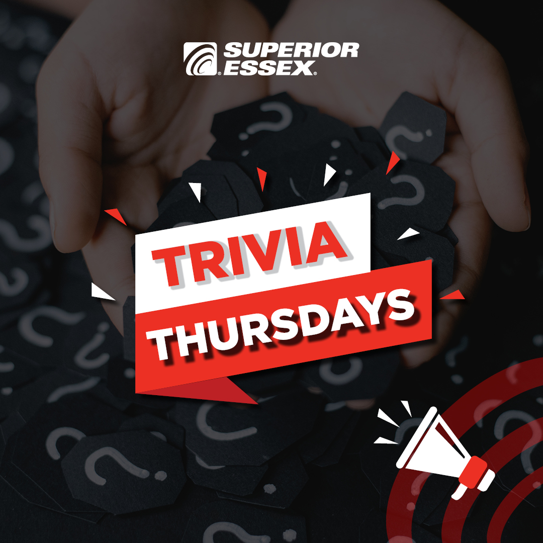 Superior Essex cables help support:
Drop your guess below👇

 A) Wi-Fi 
 B) Security cameras 
 C) Smart sensors 
 D) All of the above

#SuperiorEssexCommunications #connectivitymatter #Trivia #TriviaChallenge