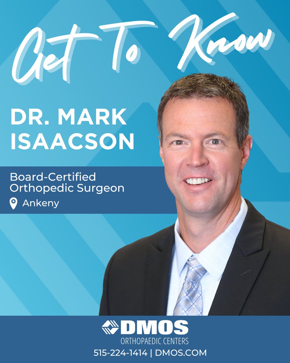 Dr. Isaacson is committed to working with his patients so that they fully understand their injury or condition and feel confident that their treatment plan is right for them.

Learn more about Dr. Isaacson by visiting tinyurl.com/2hks8p25 #herewhenyouneedus #orthopedics