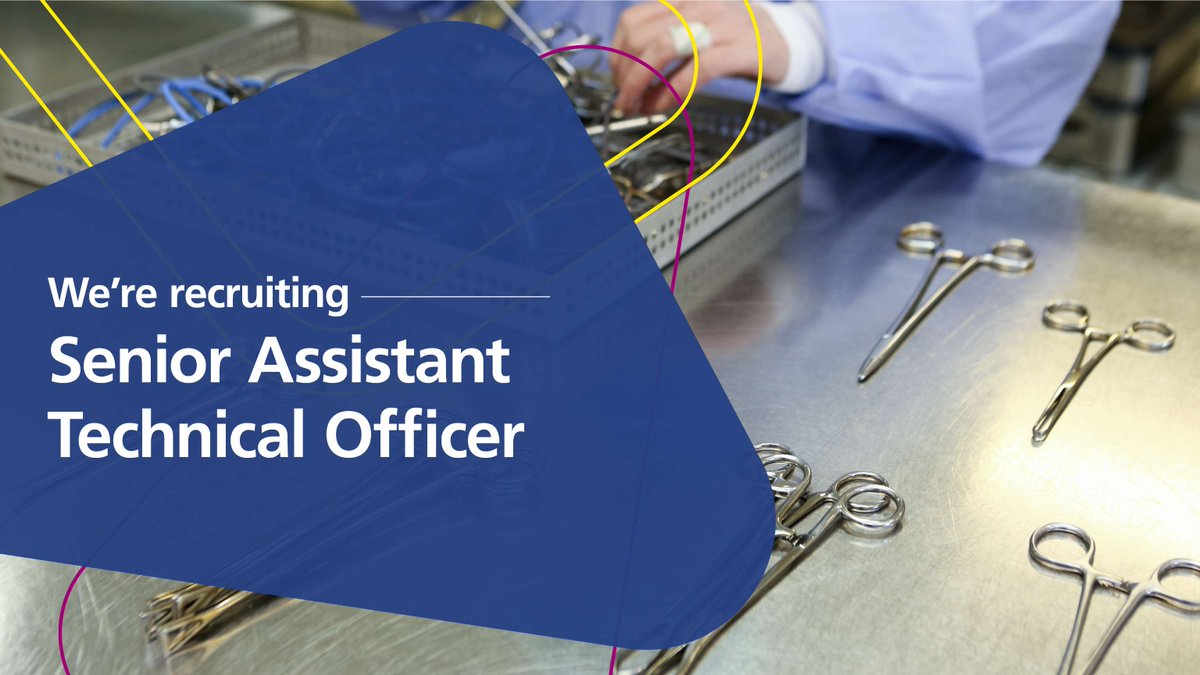 We're hiring a Senior Assistant Technical Officer in Sterile Services at GRH!
Support patient care by reprocessing surgical equipment for theatres, clinics &amp; GPs.

🕒 Shifts incl. early, late &amp; 1 weekend in 4
🗓️ Apply by: 8 July
👉 ow.ly/1H5150Whv5C